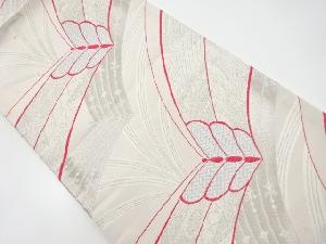 アンティーク　蝶に花更紗模様織り出し袋帯（材料）